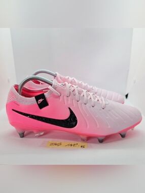Mens Nike Tiempo Legend 10 Elite SG Pro Pink Soccer Cleats - size 9 / FN7283-601